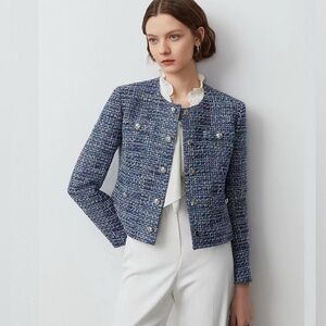 Women’s cropped tweed lady jacket